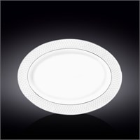 Блюдо овальное с платиновыми линиями 35x25 см WL-880103117/A 67483