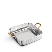 Мини-сковородка сервировочная квадратная с ручками WL-554111/S 67731