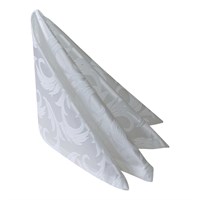 САЛФЕТКА 45х45см МАТИ белая перья[06С26-КВ 1625/010101] 69196