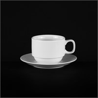 ЧАЙНАЯ ПАРА 150мл цилиндрич. Chan Wave Classic" [ivory LQ-Q072/Q089]" 69394