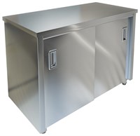 Стол-тумба островной ТЕХНО-ТТ СПС-834/1200Н нерж (двери-купе) 69882