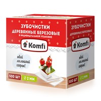 Зубочистки 500 шт в индивидуальной упаковке 70185