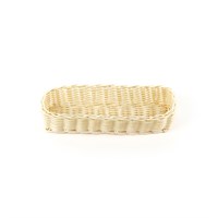 Корзинка пластиковая 270х90 мм бежевая [KT3049] 70620
