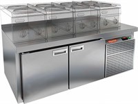Стол охлаждаемый под тепловое оборудование HICOLD GN 11/TN LT SH на низких ножках 70688