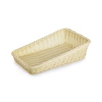 Корзинка пластиковая со скошенным бортом 300х450 мм бежевая [Beige 5041] 70900