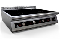 ПЛИТА индукционная настольная 4 конфорки I7-4T монолитная 70964