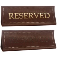 Табличка настольная «Reserved» из ременной кожи 71274