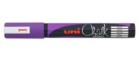 Маркер фиолетовый для оконных и стеклянных поверхностей 1,8-2,5 мм Uni Chalk PWE-5M 71452