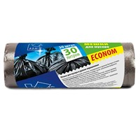 Пакет для мусора 30 л в рулонах, ПНД 50х60 см [PRO933C] 74732