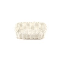 Корзинка пластиковая 210х145х60 мм белая [White 3528, KT3053] 75399