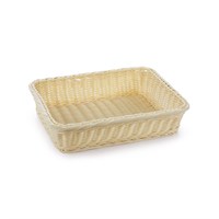 Корзинка пластиковая 360х270х90 мм бежевая [Beige 3009] 75405