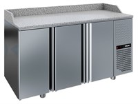 Стол охлаждаемый для пиццы POLAIR TM3GNpizza-G с гранитной столешницей 76227