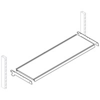 Полка ECO 1000х470 мм с кронштейном 76374