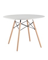 Стол обеденный «Eames D 1000 мм, 4 ножки NEW» нераздвижной 77088