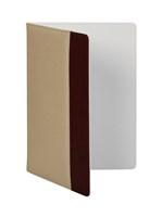 Папка для меню белая с тиснением и красной вставкой [HY011] 77204