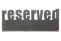 Табличка настольная «Reserved 2» Luxstahl 140х50 мм 77242