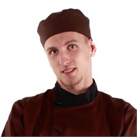 Шапочка повара «Таблетка» коричневая [00400] 77272
