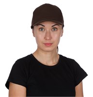 Бейсболка коричневая 77573