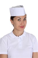 Пилотка поварская одноразовая белая (25 шт./уп.) 78250