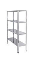 Стеллаж кухонный Luxstahl СР-1800х1300х800/4 нерж 78334