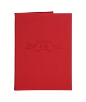 Папка для меню 250х320 мм Soft-touch, цвет: красный 78772