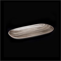 Блюдо овальное 255х125 мм серо-коричневое «Corone Natura» [HL900630B] 79289