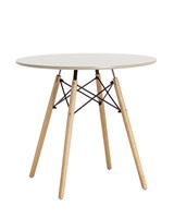 Стол обеденный «Eames D-800 мм, 4 ножки Бежевый» обеденный нераздвижной 80422