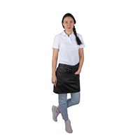 Фартук официанта короткий чёрный хлопок [00303] 80665