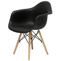 Кресло Barneo N-14 WoodMold Eames style черный (94897) 84906