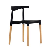 Стул Barneo N-219 Elbow интерьерный кухонный черный (95426) 84936