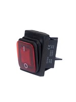 Клавиша влагозащитная с подсветкой 16А, 250V, красная 84991