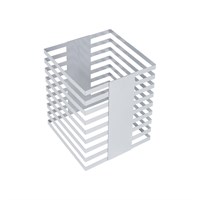 Подставка-куб фуршетная 300х300х380 мм серебро Luxstahl 85544