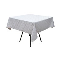 Скатерть лен жаккард 1,45х1,45 м серая (венеция) 85721