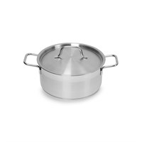 КАСТРЮЛЯ 3л нерж.тройное дно d=215 h=95, ИНДУКЦИЯ, серия Satin" LUXSTAHL" 85971