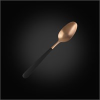 Ложка чайная 16,1 см ручка матовый черный, медь PVD Provence [81280028] 86119