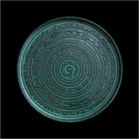 ТАРЕЛКА с бортом 10'' 260мм, зеленый [004566-7] 87076