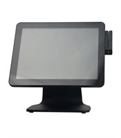 POS-компьютер Q line OL-P10 Черный, 15“ сенсорный + 15 дисплей покупателя (J3455, 4Gb, SSD128Gb, MSR) Windows 10 87426