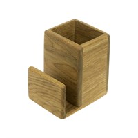 Подставка для столовых приборов с отделением д/салфеток 10х12х13,5 см дуб, цвет натуральный 88979