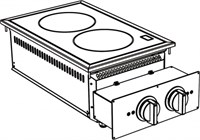 Плита индукционная встраиваемая 700 сер. APACH CHEF LINE SLDI7I4 90029