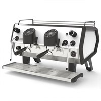 КОФЕМАШИНА - автомат SANREMO D8 PRO 2 высокие группы, белая/черная 90035