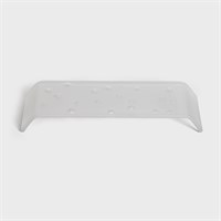 Блюдо прямоугольное, стекло 24х9,5х3 см, серое, матовое [TOP-S-MAT-WT] 90552