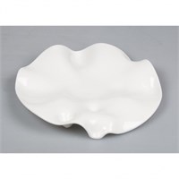 Блюдо круглое d 25 см Lotos Wave белое фарфор P.L. Proff Cuisine [81223906] 91545