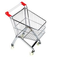 Тележка покупательская детская STK25 (красный) 25л, хром 92361