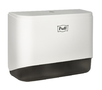 Диспенсер бумажных полотенец Puff-5140, белый, с замком, ABS-пластик 92508