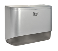 Диспенсер бумажных полотенец Puff-5140S, хром, с замком, ABS-пластик 92509