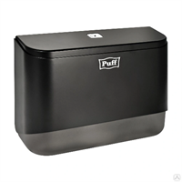 Диспенсер бумажных полотенец Puff-5140Bl, черный, с замком, ABS-пластик 92510