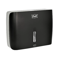Диспенсер бумажных полотенец Puff-5145Bl, черный, с замком, ABS-пластик 92517