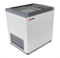 ЛАРЬ морозильный FG 250 C GELLAR серый (прямое стекло) 93181
