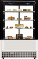 Витрина Cryspi Elegia Quadro К 850Д R290 (ЕL.2.G9005мат.A9005мат.B9010 СВЕТЛЫЙ стр.м.P1.PS) 93227