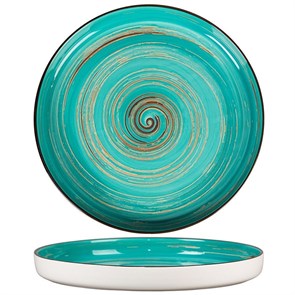 Тарелка с бортом Texture Light Cyan Circular 28 см, h 3,1 см, P.L. Proff Cuisine 11720